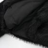 Individual Style Coat Auutmn Winter Lady Cardigan Faux Fur Thickened Plush Turn-down Jacket Collar Pure Color Long Sleeves Solid Women