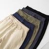 Herrenhose aus Baumwolle und Leinen, Sommer, dünner Stil, neue lässige Haren-Hosen, lockere gerade Hose, Arbeitskleidung