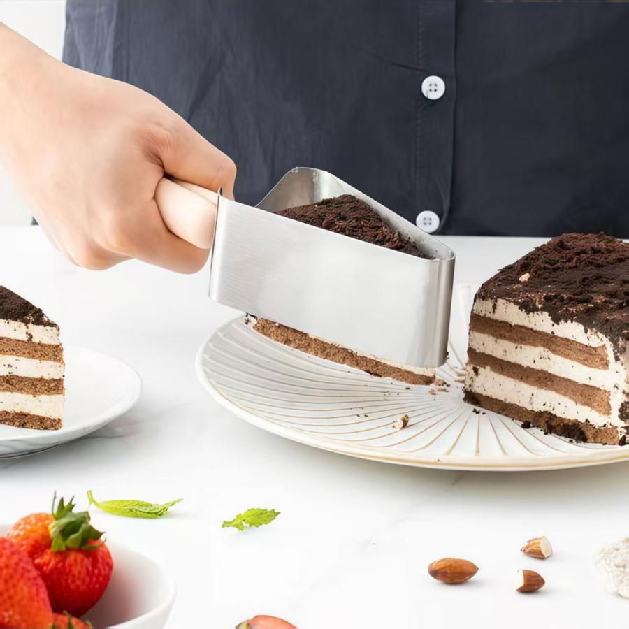 Stainless Steel Cake Slicer Divider Triangular Cake Transfer Tool Cake Clamp Divider