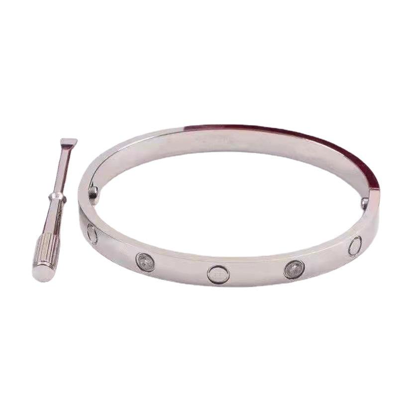 Elegant 18K Gold Plated Titanium Steel Screwdriver Bracelet for Couples - Women's Fashion Jewelry