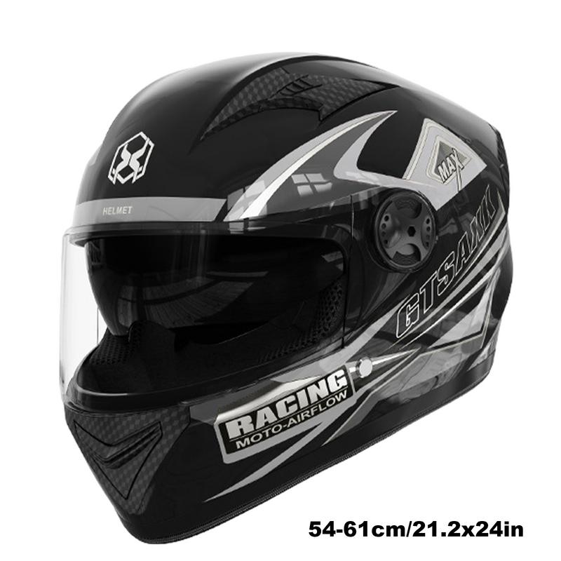 Dual Visor Motorcycle Headwear Full Face Street Bike Headgear With Dual Visor Mountain Bike Headwear For Motorcycles Scooters &