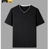 Men's Plus Size Ice Silk V-Neck Short Sleeve Mesh Sports T-Shirt