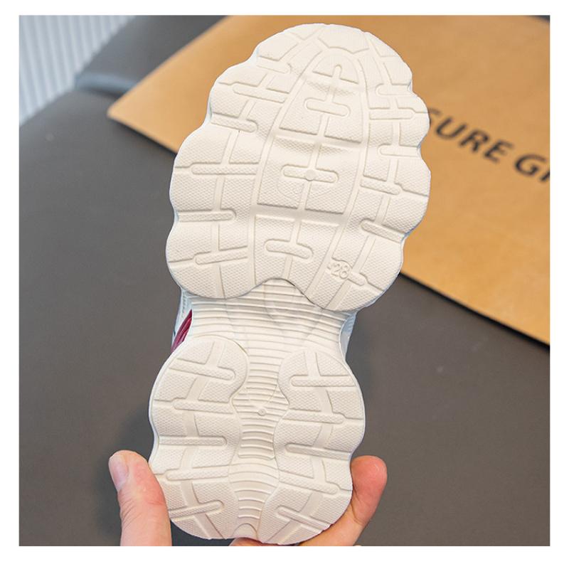 Nové jarní a podzimní dětské boty pro tátu prodyšné ležérní chlapecké a dívčí běžecké sportovní boty s měkkou podrážkou