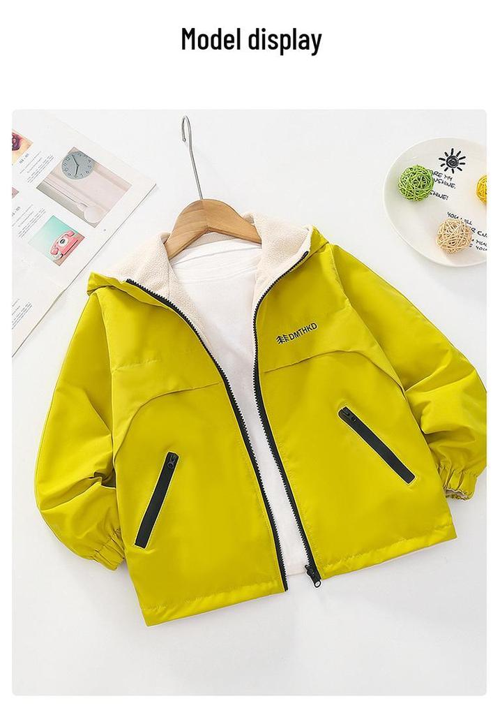 Boys' Stylish Double-Sided Winter Jacket 2026 - Thick, Handsome, Medium to Large Sizes