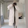 2025 New Extra-long Over-the-knee Thickened Couple Outfit Women's Winter Down Cotton Jacket Loose Korean Version of Jacket Cotton Jacket