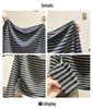 Women's Striped One-Shoulder Long-Sleeve Top - 2025 Spring/Autumn Slim Fit Korean Style