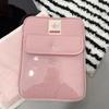 Solid Color Computer Storage Bag Buckle Design Tablet Carring Case Creative Clutch Bag  Student