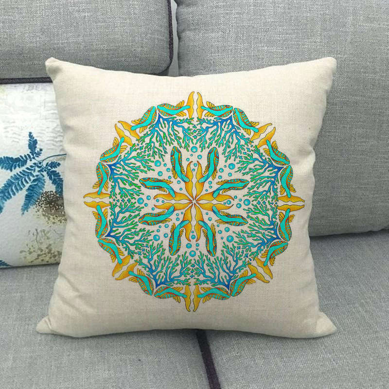 Pattern Geometric Pattern Series Digital Printing Short Plush Pillow Covers For Car Sofa Office Cushion Cover Home Goods