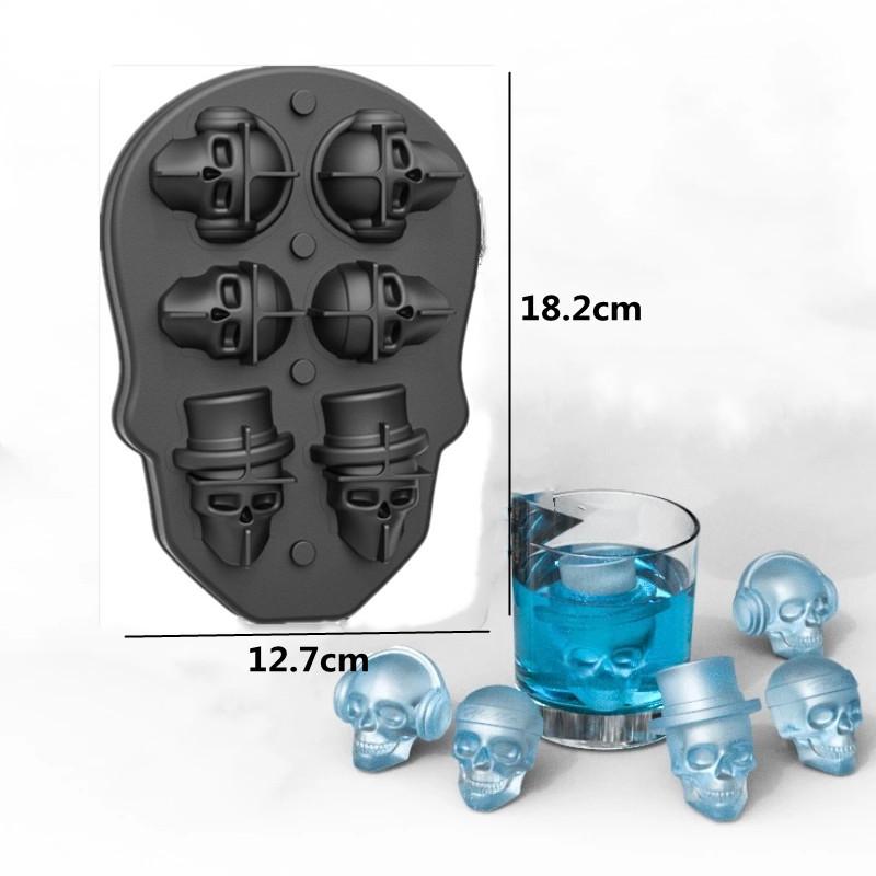 

Большая Реалистичная Силиконовая Форма для Торта в виде Черепа DIY Форма для Выпечки Торта для Подарков на Хэллоуин Кухонные Аксессуары Инструмент для Украшения Выпечки FU