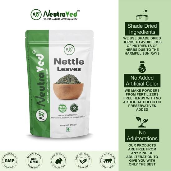 NeutraVed Nettle Leaf, Stinging Health Supporting Herb Tea, Collect from Himalayan Belt - 50g
