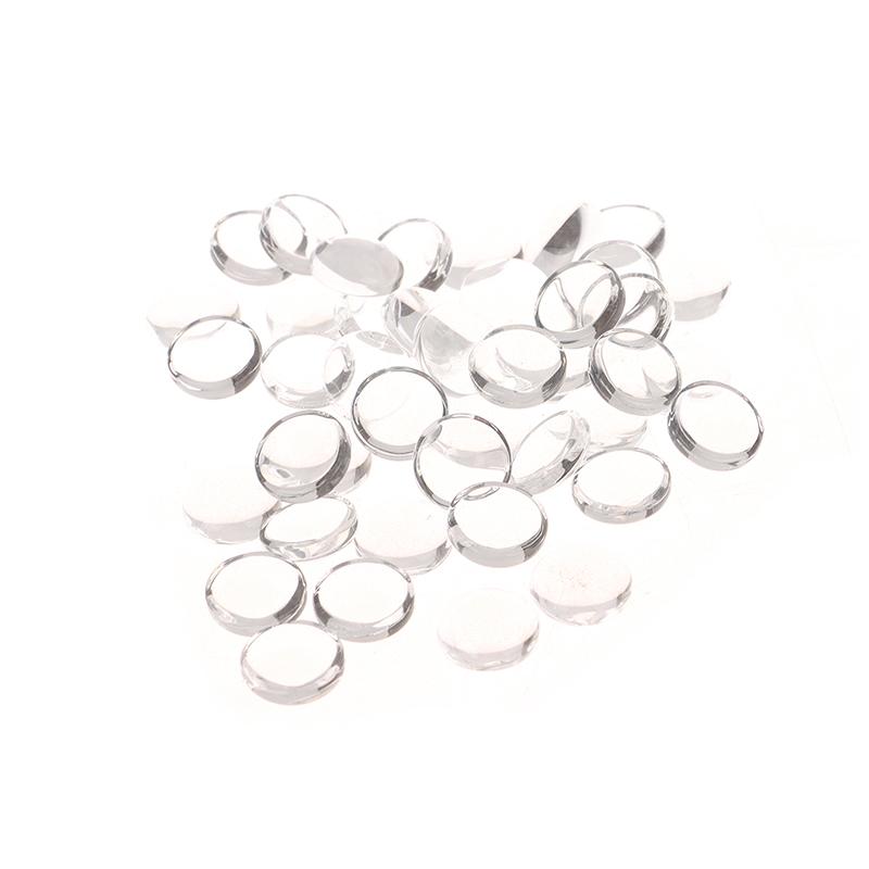 40 Buc. Card de Culoare Sticlă Tips Transparente Rotunde pentru Prezentarea Designurilor de Oje Gel Instrument de Manichiură Stil Coreean