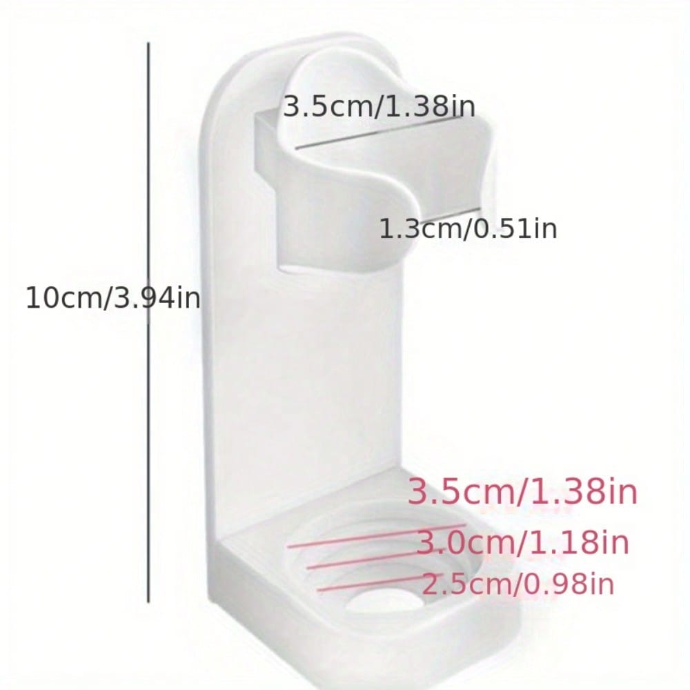 Wall-Mounted Storage Rack For Electric Toothbrushes, Adhesive Type, No Drilling Required, Toothbrush Head Holder
