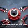 Red Resin Dual Battery Switch Vehicle Power Part Heavy Duty