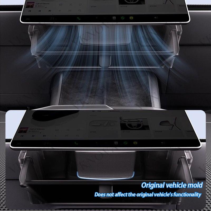 For Tesla Model Y Standard 2025 Car Storage Box Hidden Storage Organizer Case Tray Under The Central Control Screen For Model3 Y