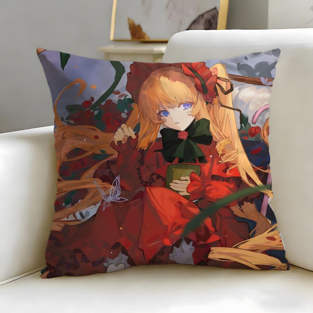 

classic anime Rozen Maiden Cushion Cover Soft & Easy-Wash Pillow Case – Versatile for Couch, Bed, Travel and Office 30cmx30cm