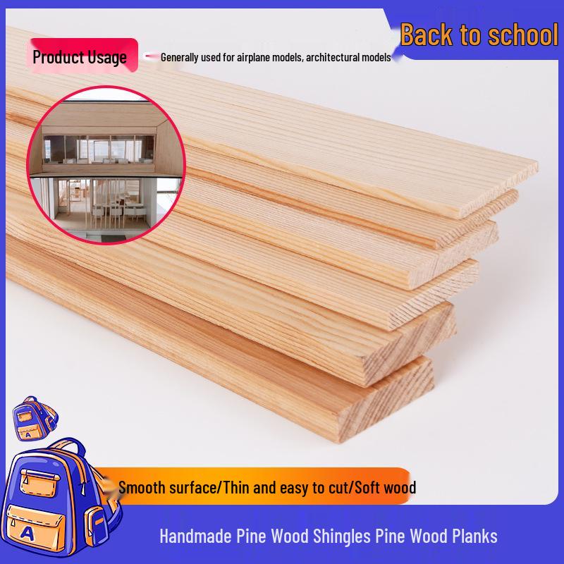 Pine Wood Strips and Chips for DIY Handmade Models