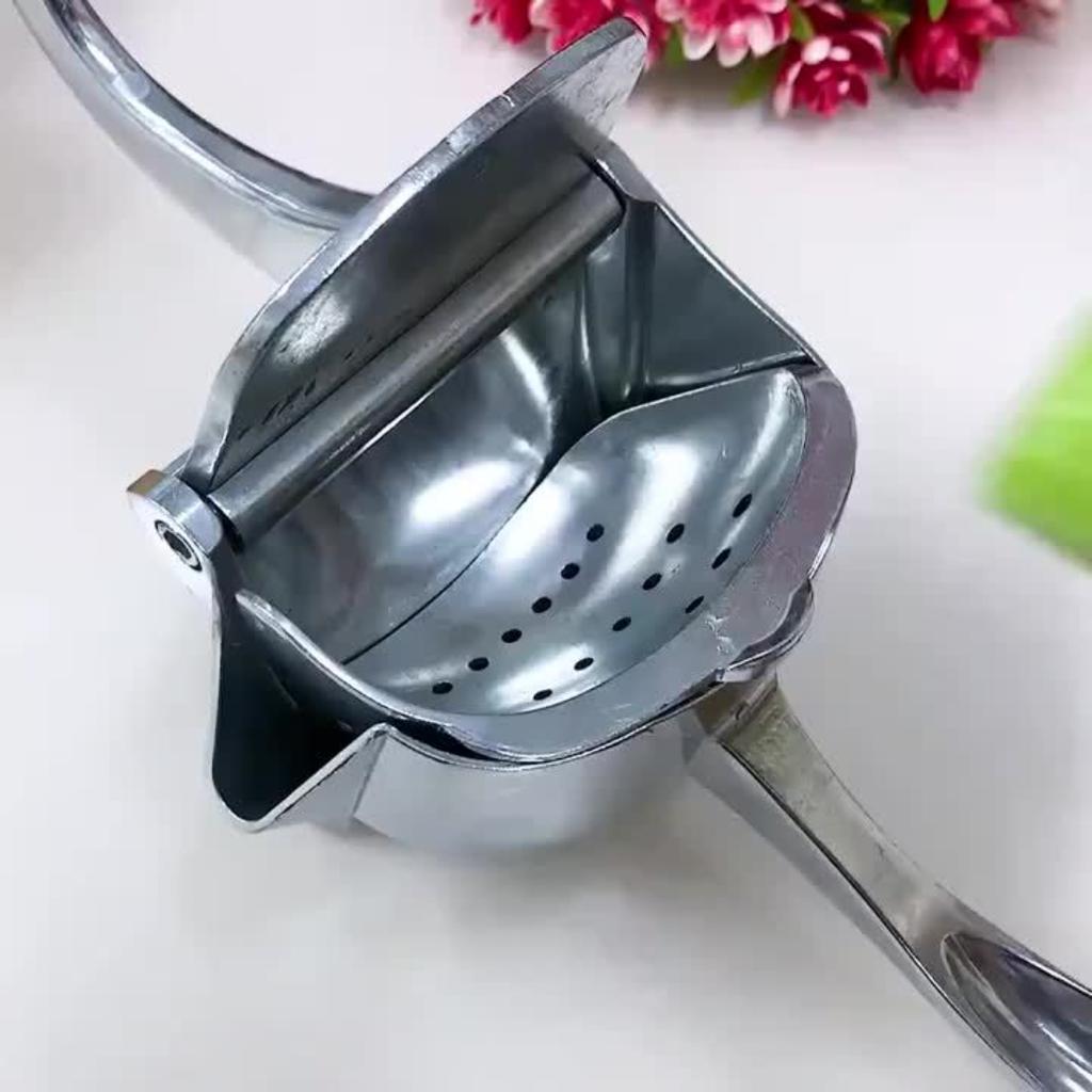 Heavy Duty Manual Metal Fruit Squeezer With Fine Filter, Versatile Juicing Tool For Lemon Orange Apple Watermelon Household Kitchen Use