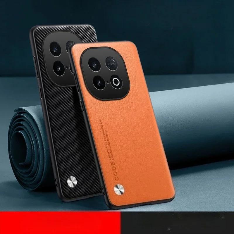 

Plain PU Leather Phone Case For IQOO Z10 Turbo Pro Matte Cover Silicone Shockproof Soft Cover For VIVO IQOO Z10 Turbo Z 10 vivo iQOO Z10X темно-зелений колір