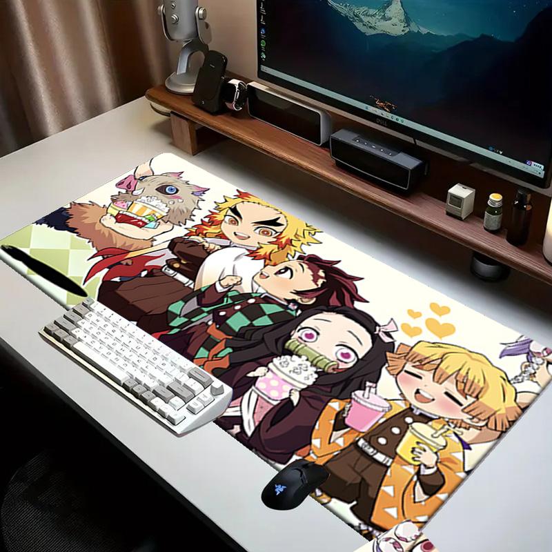 Anime Slayer Characters   Mouse pad Office Desk Mat, Gaming Mouse Pad Mousepad, keyboard pad,Heavy-Duty Non-Slip Rubber Backing, Gift