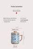 Blue & White Lotus Pattern Ceramic Mug with Lid - Chinese Style Gift Box Set for Home or Office