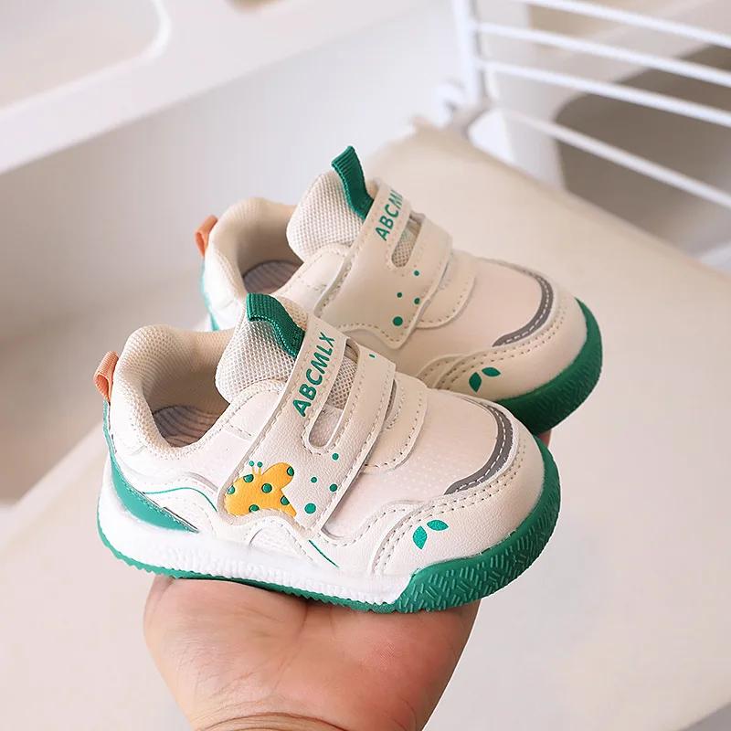 

Весна Новые Кроссовки Девочка Бренд Комфорт Детские Кроссовки Универсальные Дышащие Мальчики Повседневная Обувь Милый Мультяшный Малыш Обувь для Ходьбы Tenis 16insole11.5cm зелёный
