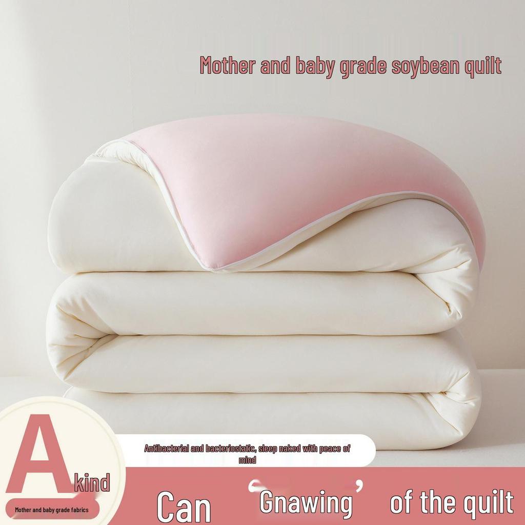 Couette en Coton Tricoté Doux et Fibre de Soja pour Toutes les Saisons - Qualité Classe A Mère & Bébé