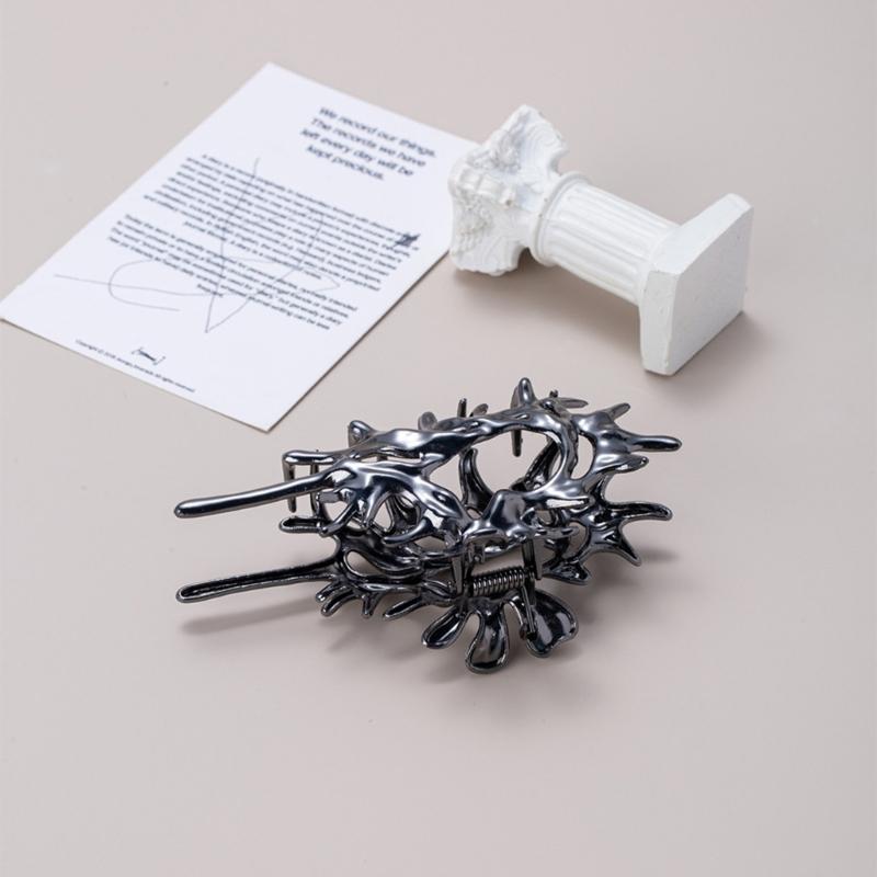 Módní spona do vlasů ve tvaru mušle Protiskluzové sponky do vlasů Velké akrylové čelistní spony do vlasů Pokrývka hlavy Nástroje pro styling Vlasové doplňky