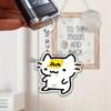 Various Cute Cartoon Cat Acrylic Keychains, Perfect As Gifts for Friends Or As Couple Charms.