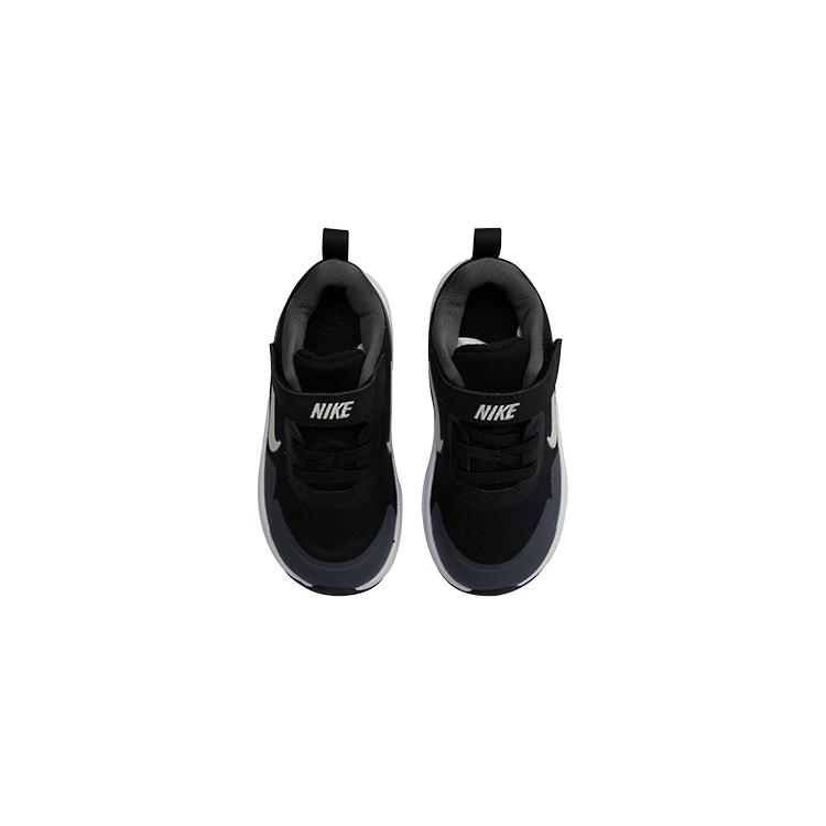 Nike Wearallday Abrasion Resistant Low top Running Shoes Black Gray White Infant And Toddler CJ3818-011