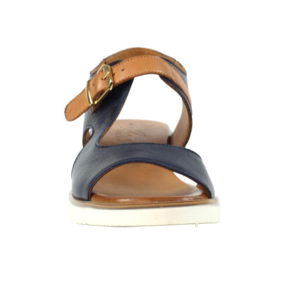 Lunar Womens/Ladies Spring Leather Wedge Sandals