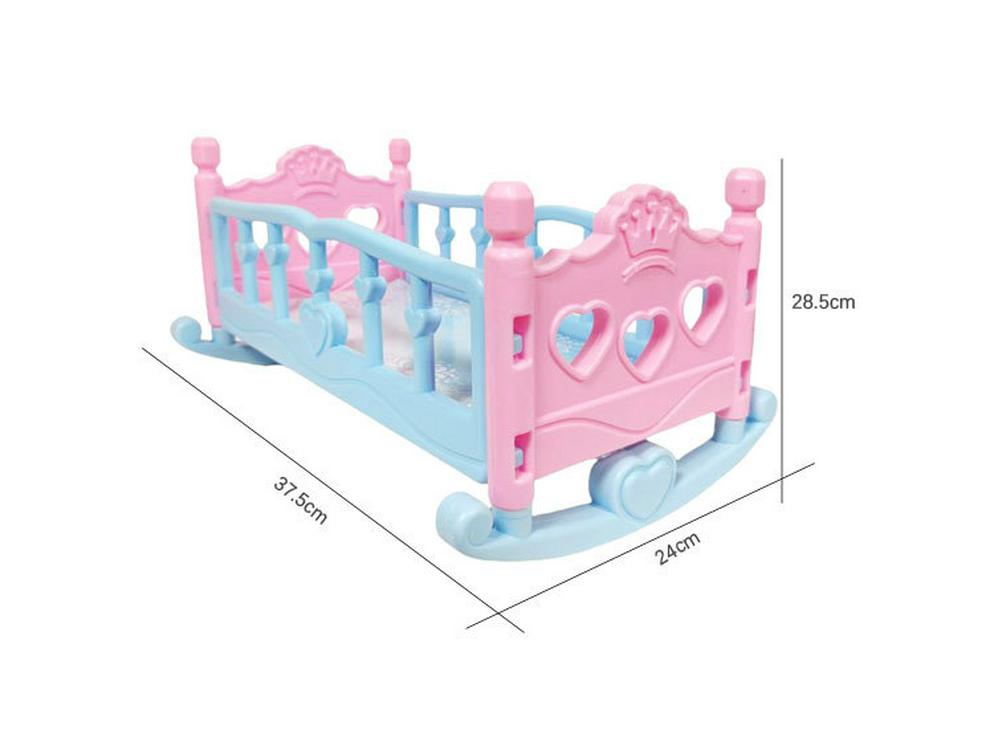 Foldable Children's Play Stroller Toy for Girls – Simulation Square Street Stall Design
