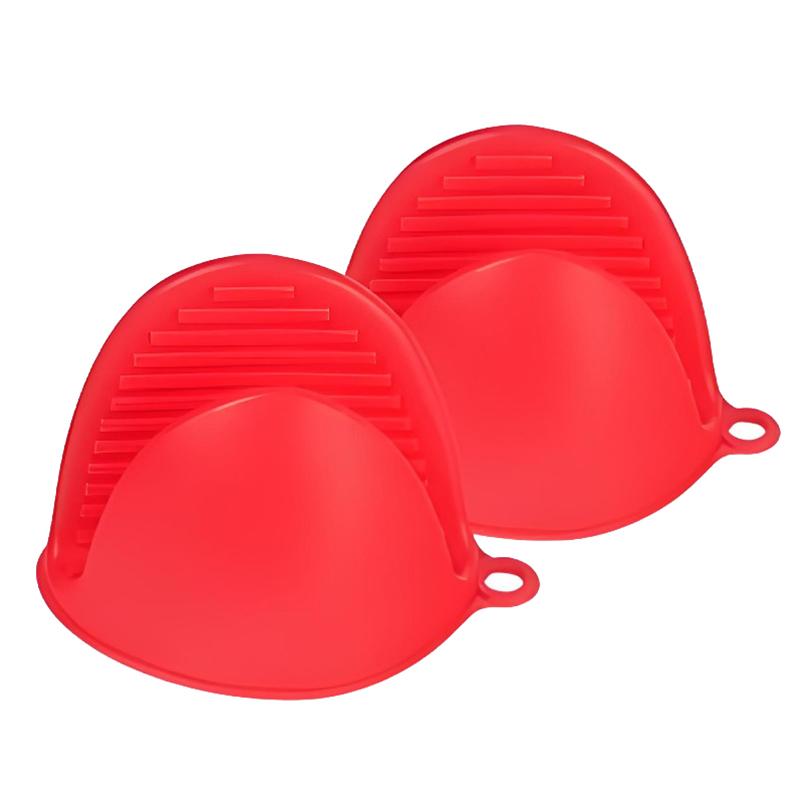 Thickened Silicone Heat Resistant Gloves Non Slip Oven Mitts Microwave Safe Kitchen Gloves For Baking Cooking