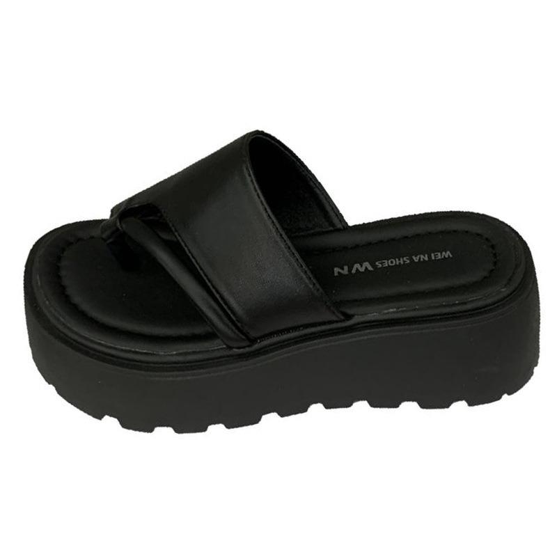 Thick bottom cover toe cool slippers women wear summer new simple fashion versatile casual beach cool slippers women