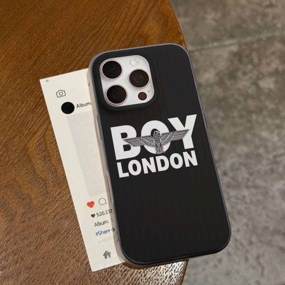 Classic Punk Logo B-Boy L-London For IPhone 17 16 15 14 13 12 11 Pro Max Plus Pro Corrugated Shockproof Matte Phone Cover