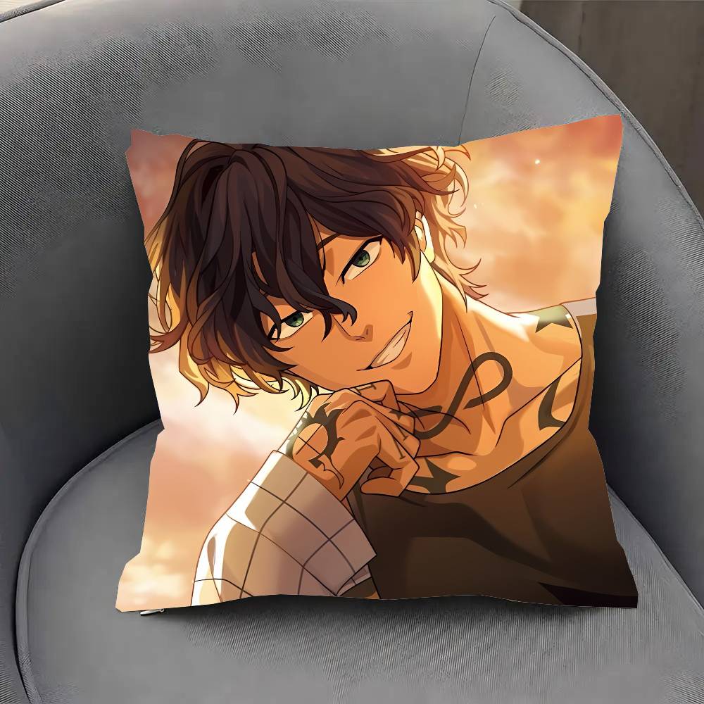 Yamato Endo Anime WIND B-BREAKER Pillow Case Fashion Square Pillowcase Bedroom Sofa Room Ins Decoration Leisure