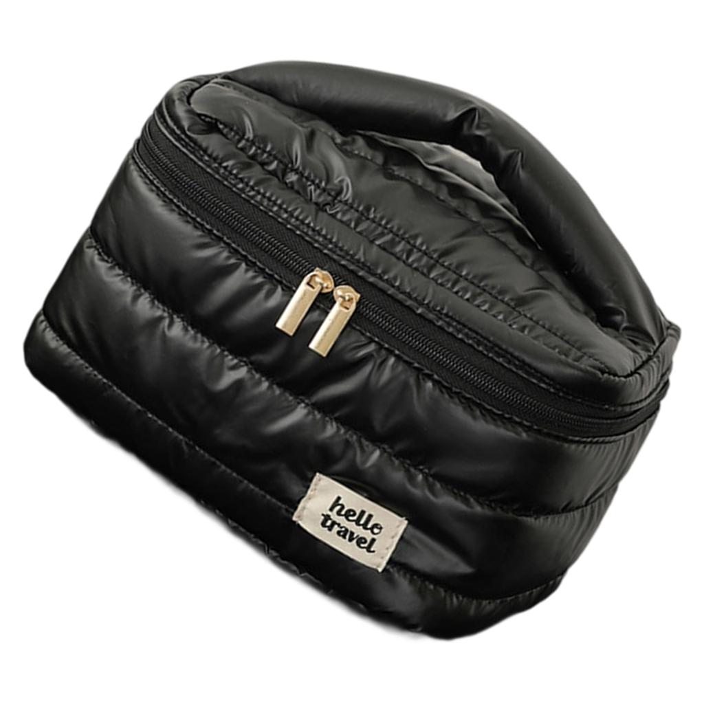 Large Capacity Portable Makeup Storage Bag for Women Travel Toiletry Holder Sturdy Waterproof Polyester Cosmetic Case