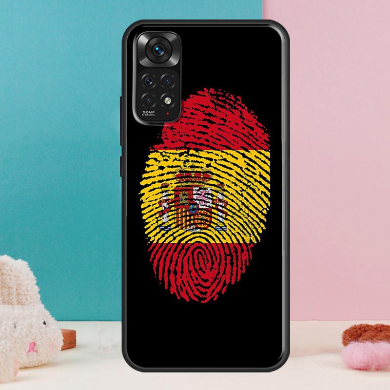 Nationale Flagge Fingerabdruck Hülle Für Xiaomi Redmi Note 13 Pro 14 12 11 9 10 9S 10S 11S 12S Redmi 14C 13C 10C 12C Abdeckung