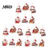 Festive Party Favors Christmas Kitty Ornaments, 2D Flat Acrylic Hanging Decorations, Cute Gift for Friends Cartoon Pendants Tree, Holiday Home