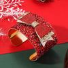 Kriss Kringle Merry Christmas Bangle Christmas Bell Sequin Elk Xmas Bracelet  Girl