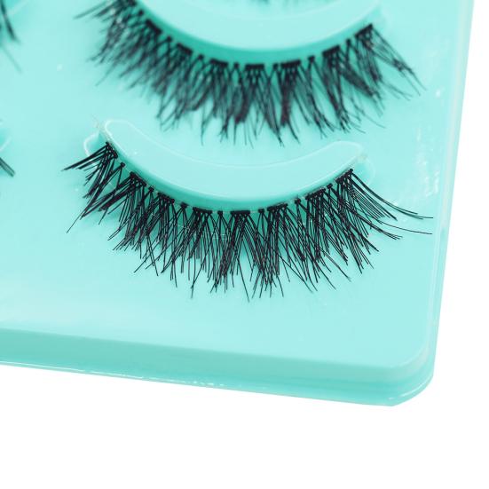 5 Pairs Natural Soft Fake Eye Lashes Makeup Handmade Thick False Eyelashes