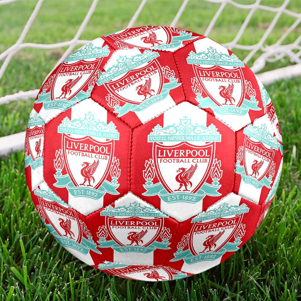 Liverpool F.C. Druckgröße 5 Fußball, Standard-Spielball für Sportspiele und Mannschaftstraining, Ideales Geschenk für Fußballfans