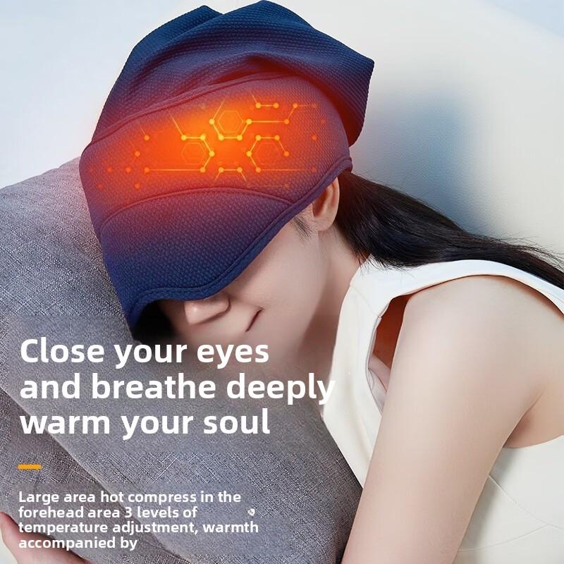 Must Enter Value Head Massage Instrument Electric Eye Neck Sleeping Instrument Hot Compress Head Eye Neck Integrated Gift