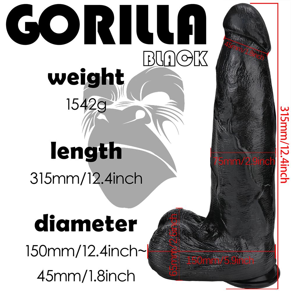 31.5cm Oversized Huge Dildo   Fisting Anal Plug Sex Toy Strap On Penis Realistic Dick Femdom BDSM Slave Big Cock PVC