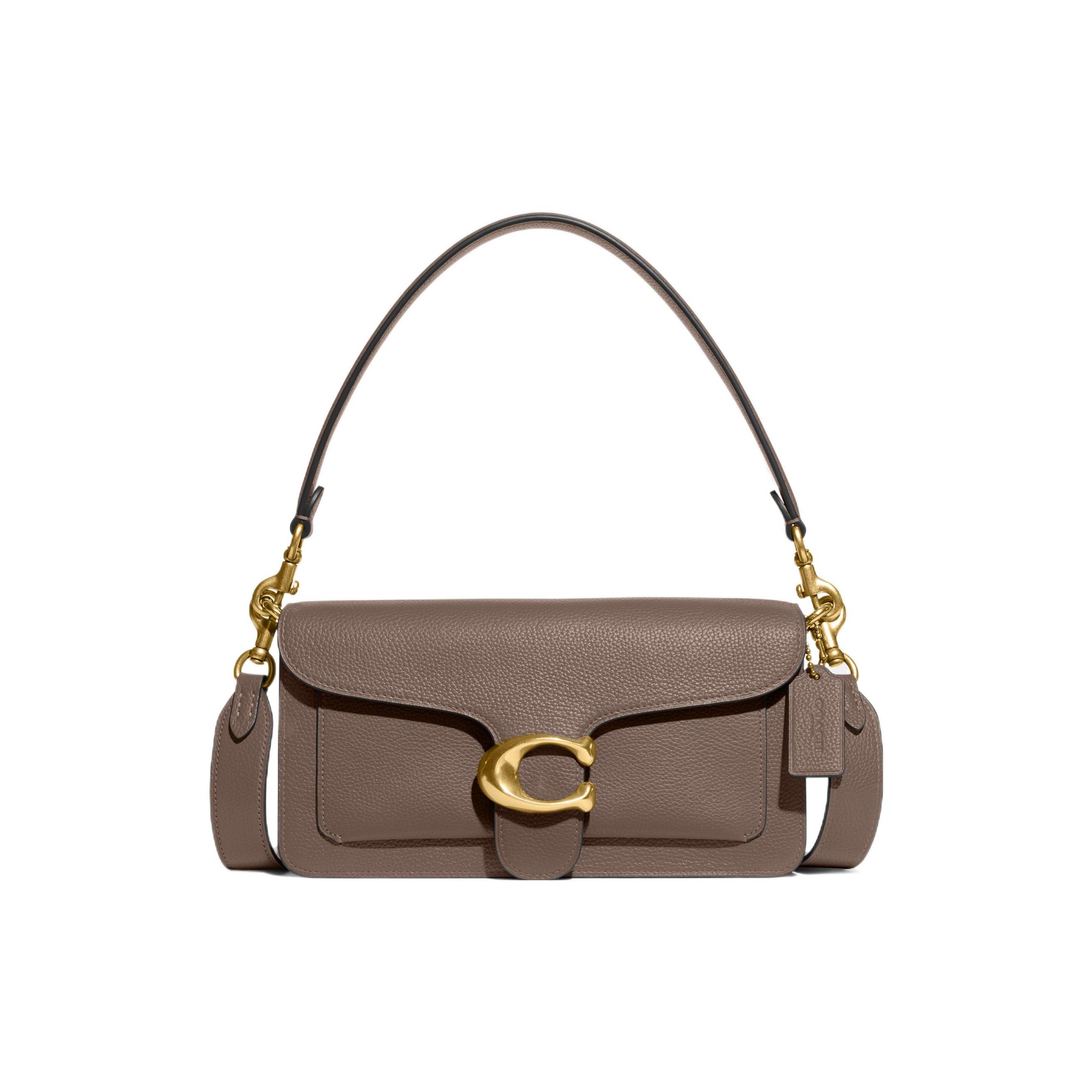 

Новая портативная сумка кроссбоди COACH Tabby из коровьей кожи, сумка на плечо среднего размера, женская, серая 73995-B4CBD 25.9*7.6*15.0CM