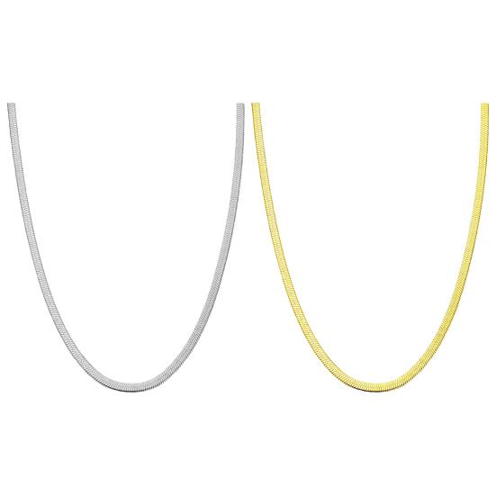 Women Necklace Snake Bone Chain No Pendant Two Color Available Women Dating Daily Wear Banquet Work Party Neck Jewelry Holiday Gift