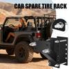 Trailer Spare Tire Mount - Carbon Steel Tyre Mount Spare Tire Carrier for Truck RV Travel Storage Transport Road Trip Essential