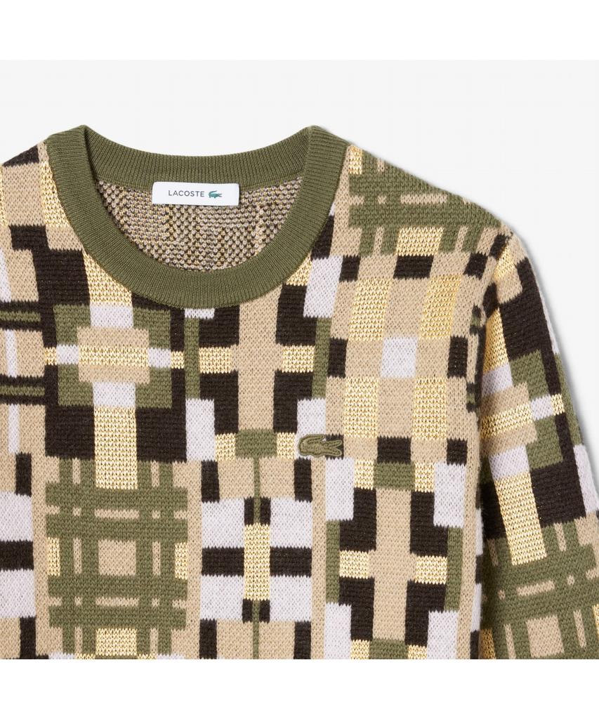 LACOSTE Women'S Jacquard Graphic Sweater Af4147-55N Aai