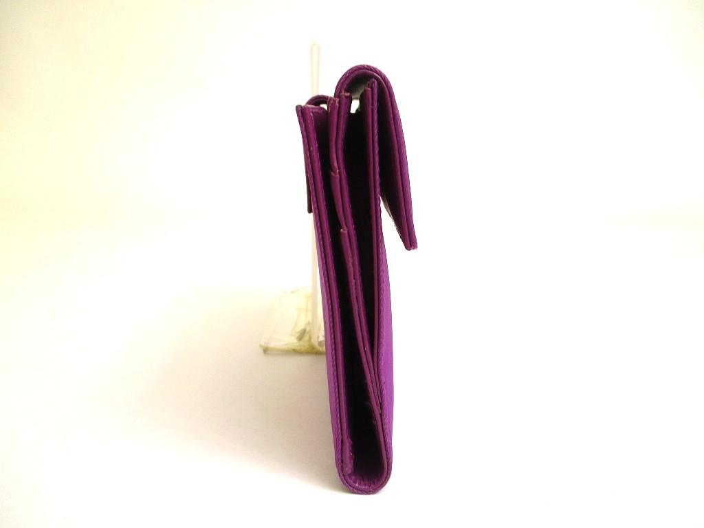 Authentic PRADA Purple Nylon and Leather Bifold Wallet Purse #a744  Refurbished