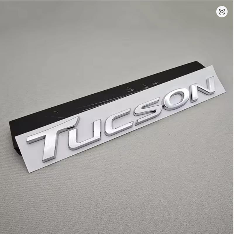 Rlapg3 ABS SONATA TUCSON Styling Car Logo Letter Decal Tail Rear Trunk Emblem Badge Sticker For Hyundai Auto Decoration Accessories