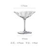 Bicchieri da Vino di Lusso Retrò in Cristallo Strisce Verticali Chiare Design Floreale Rosa Verde Flûte Calice da Cocktail Martini